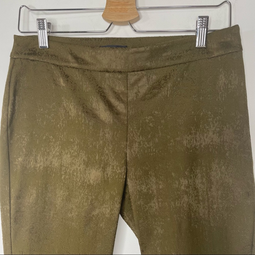 Eileen Fisher Copper Brown Organic Cotton Stretch Slim Leg Pants - Picture 3 of 11